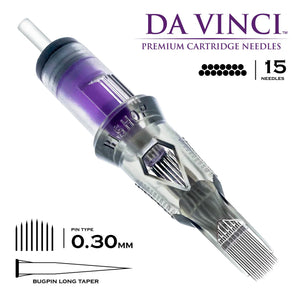 Bishop Da Vinci V2 Tattoo Cartridge Needles — Magnums — Box of 20 - Ultimate Tattoo Supply