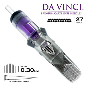 Bishop Da Vinci V2 Tattoo Cartridge Needles — Magnums — Box of 20 - Ultimate Tattoo Supply