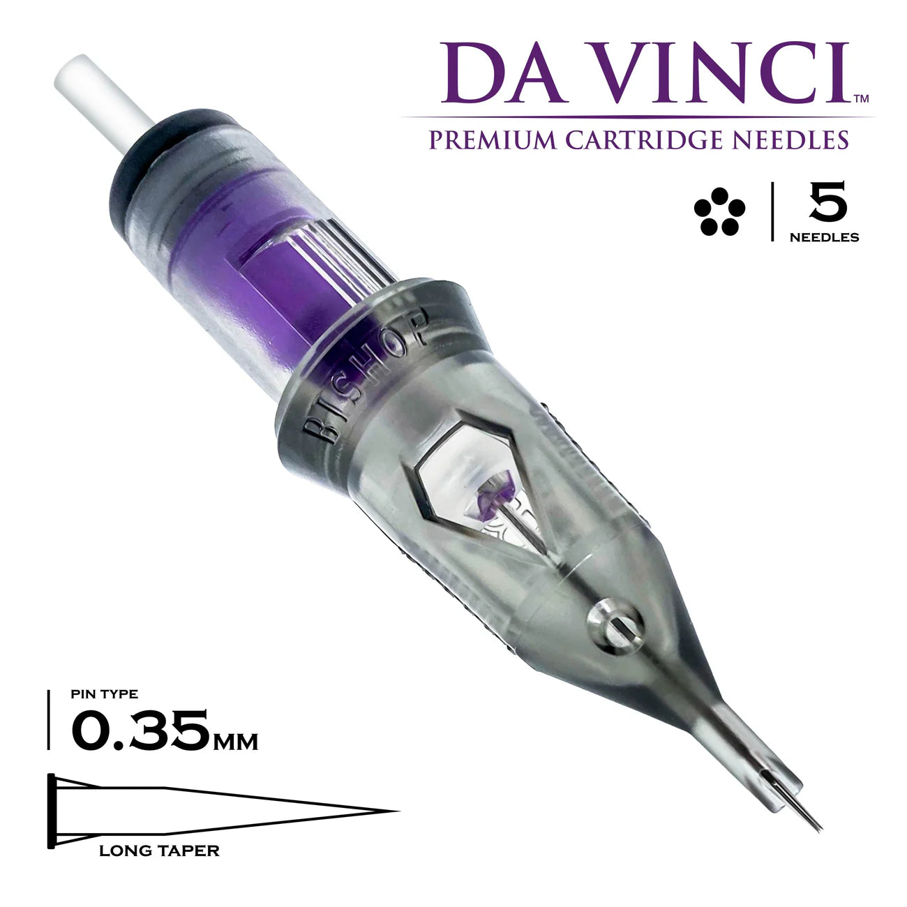 Bishop Da Vinci V2 Tattoo Cartridge Needles — Liners — Box of 20 - Ultimate Tattoo Supply