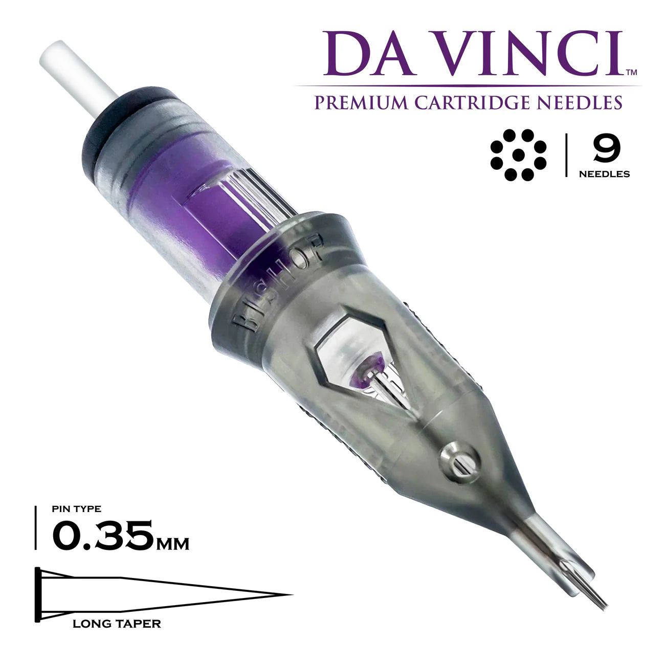 Bishop Da Vinci V2 Tattoo Cartridge Needles — Liners — Box of 20 - Ultimate Tattoo Supply