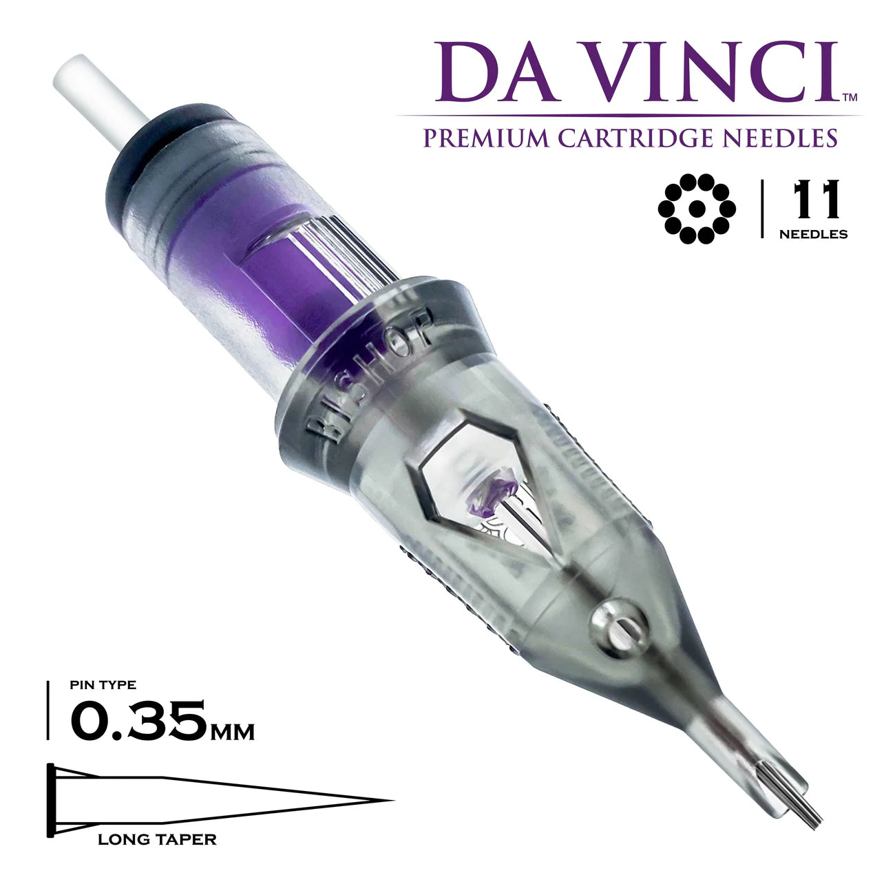 Bishop Da Vinci V2 Tattoo Cartridge Needles — Liners — Box of 20 - Ultimate Tattoo Supply