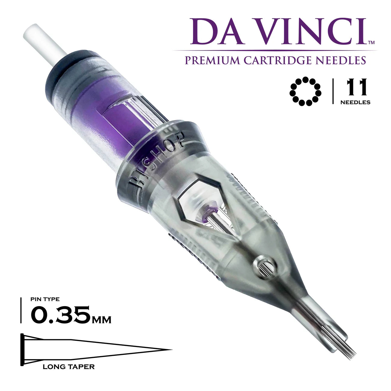 Bishop Da Vinci V2 Tattoo Cartridge Needles — Round Shaders —  Box of 20 - Ultimate Tattoo Supply
