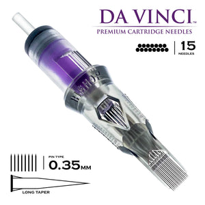 Bishop Da Vinci V2 Tattoo Cartridge Needles — Magnums — Box of 20 - Ultimate Tattoo Supply