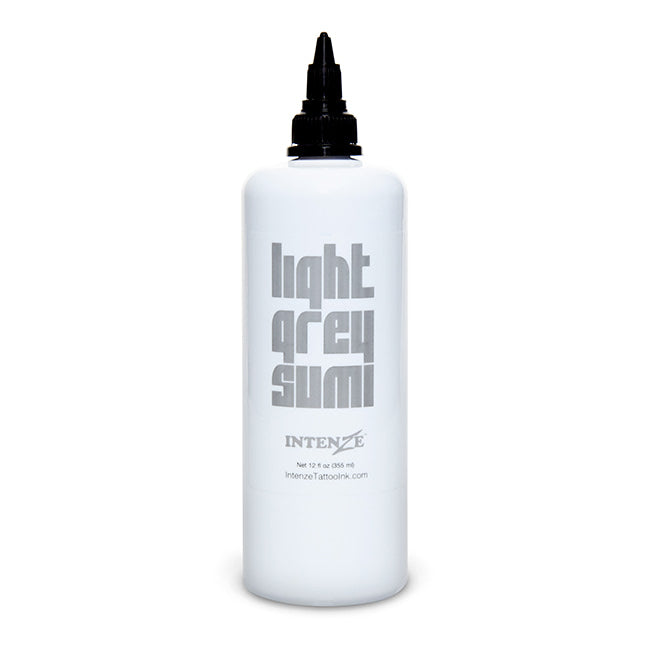 Light Gray Sumi Wash Ink — Intenze Japanese Tattoo Ink — 12oz Bottle - Ultimate Tattoo Supply