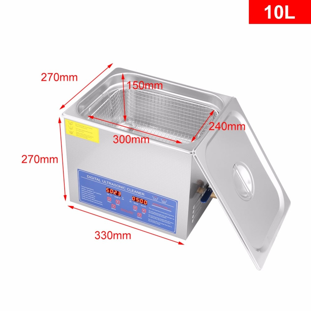 Genesis Ultrasonic Digital Cleaner 10L 110v or 220v - Ultimate Tattoo Supply