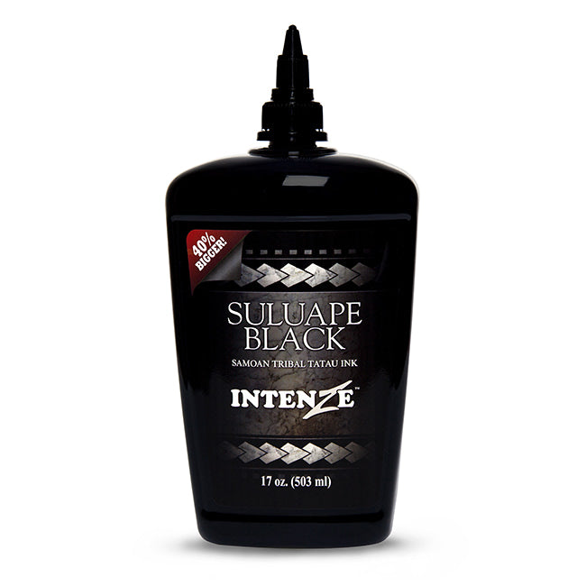 Suluape Black Samoan Tribal Tatau Ink — Intenze Tattoo Ink — 17oz Bottle - Ultimate Tattoo Supply
