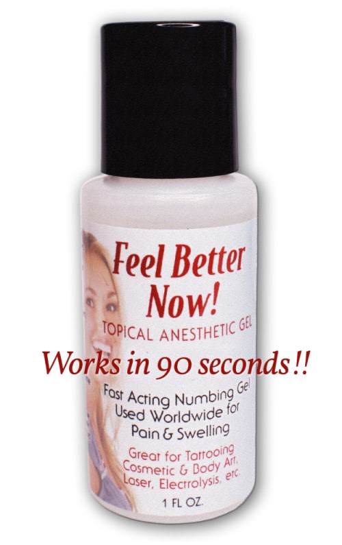 Feel Better Now Topical Anesthetic Gel - 1oz Bottle - Painful Pleasures