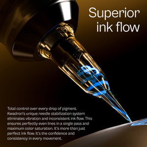 Kwadron Optima PMU Cartridge - 3 Round Shader 0.30mm Long Taper (30/3RSLT-OPT) - Ultimate Tattoo Supply