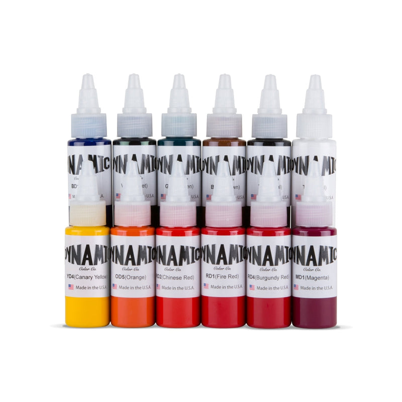 Dynamic OG Tattoo Ink Color Set — 1 oz. Bottles - Painful Pleasures