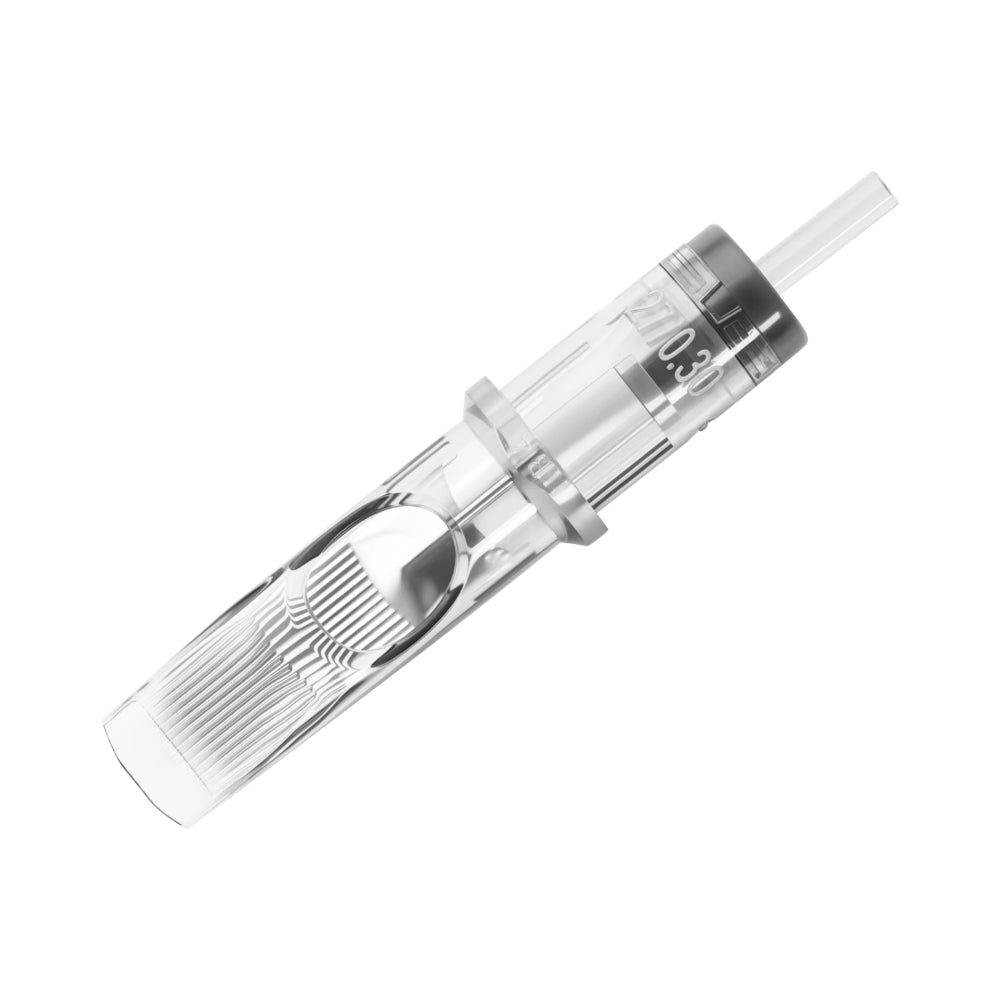 Peak Quartz Needle Cartridges — #8 5 Round Shader Medium Taper — Box of 20 - Ultimate Tattoo Supply