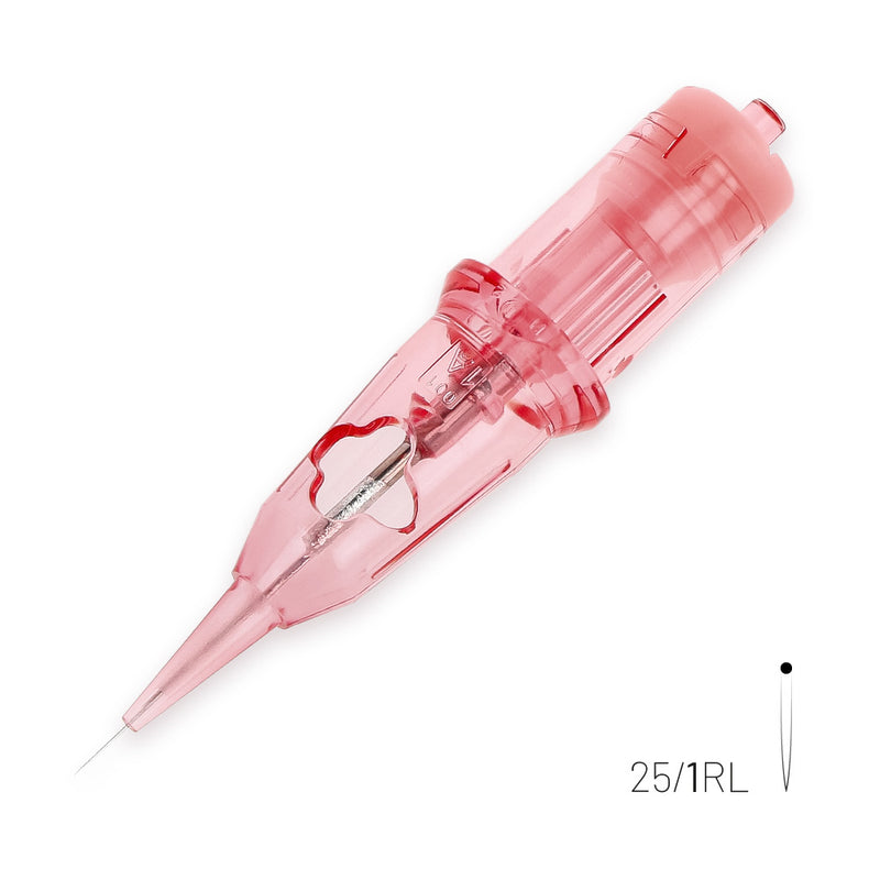 Kwadron Optima PMU Cartridge - 1 Round Liner 0.25mm Long Taper Flat Soldered (25/1/RLLT-FS)