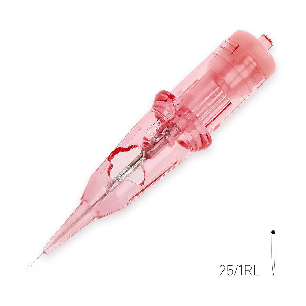 Kwadron Optima PMU Cartridge - 1 Round Liner 0.25mm Long Taper Flat Soldered (25/1/RLLT-FS)