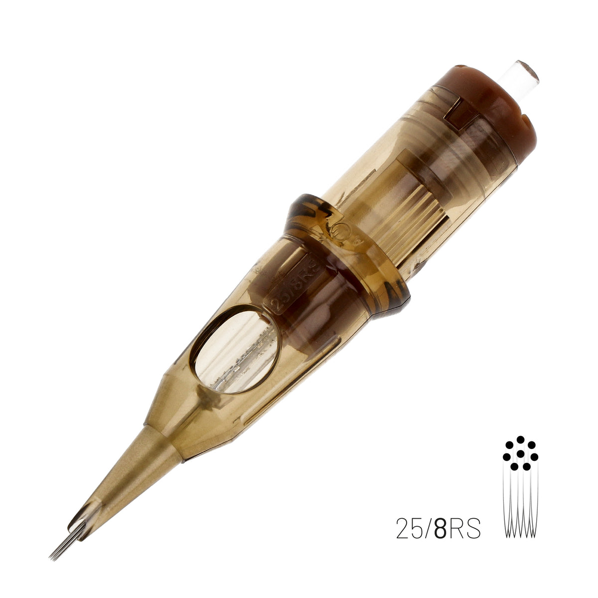Kwadron Cartridge - Round Shaders #8 Long Taper 8 Round Shader #8 Long Taper - 25/8RSLT