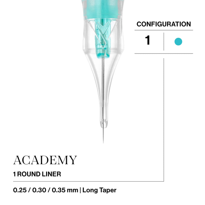 Vertix Academy Needle Cartridges — Sample Pack of 6 - Ultimate Tattoo SupplyVertix Academy Needle Cartridges — Box of 20