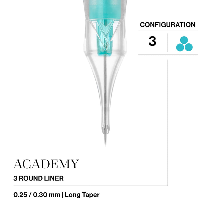 Vertix Academy Needle Cartridges — Sample Pack of 6 - Ultimate Tattoo SupplyVertix Academy Needle Cartridges — Box of 20