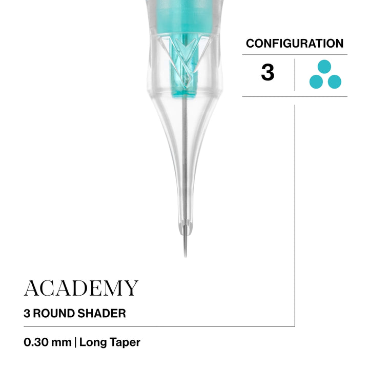 Vertix Academy Needle Cartridges — Sample Pack of 6 - Ultimate Tattoo SupplyVertix Academy Needle Cartridges — Box of 20