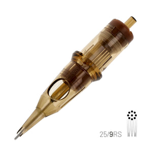 Kwadron Cartridge - Round Shaders #8 Long Taper 9 Round Shader #8 Long Taper - 25/9RSLT