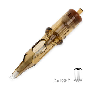 Kwadron Cartridge - Bugpin Curved Mag Shaders #8 Long Taper 11 Curved Mag #8 Long Taper - 25/11SEMLT