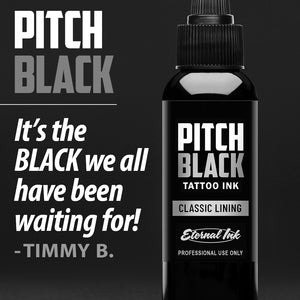 Pitch Black Lining — Eternal Tattoo Ink — Pick Size - Ultimate Tattoo Supply