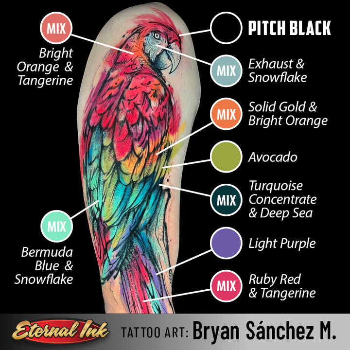 Pitch Black Lining — Eternal Tattoo Ink — Pick Size - Ultimate Tattoo Supply