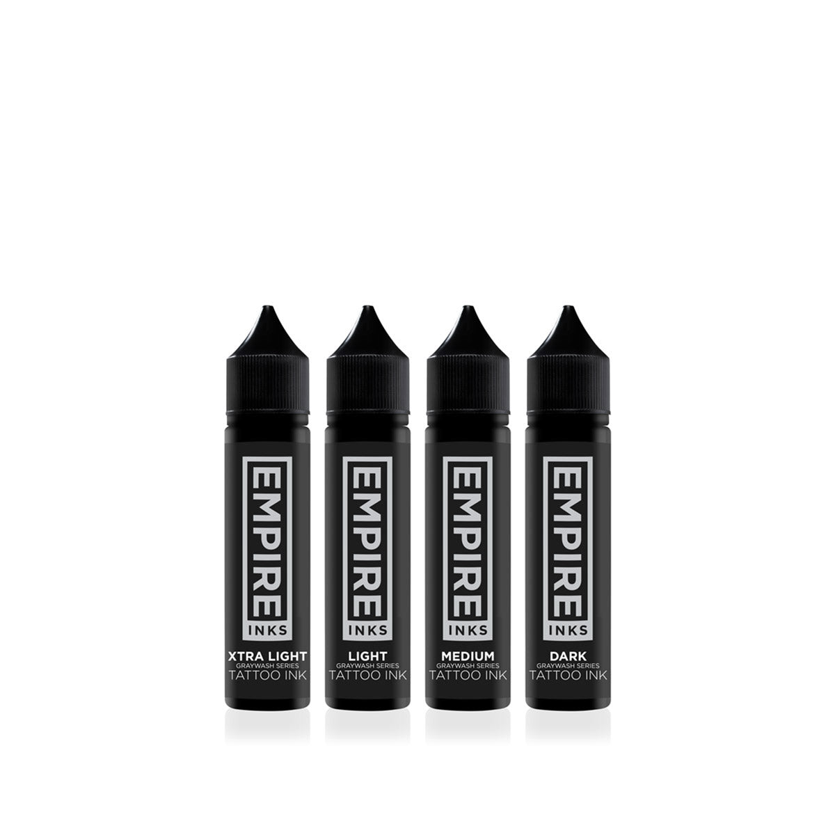 Empire Inks - 4 Stage Graywash Set - Pick Size - Ultimate Tattoo Supply