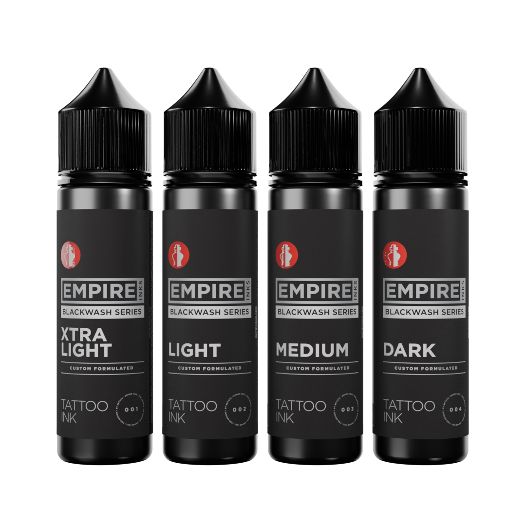 Empire Inks — Blackwash Series of 4 Bottles — Pick Size - Ultimate Tattoo Supply
