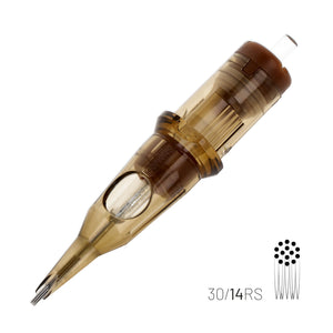 Kwadron Cartridge - Round Shaders #10 Long Taper 15 Round Shader #10 Long Taper - 30/15RSLT