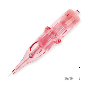Kwadron Optima PMU Cartridge - 1 Round Liner 0.35mm Long Taper Cut Tip (35/1/RLLT-CP)