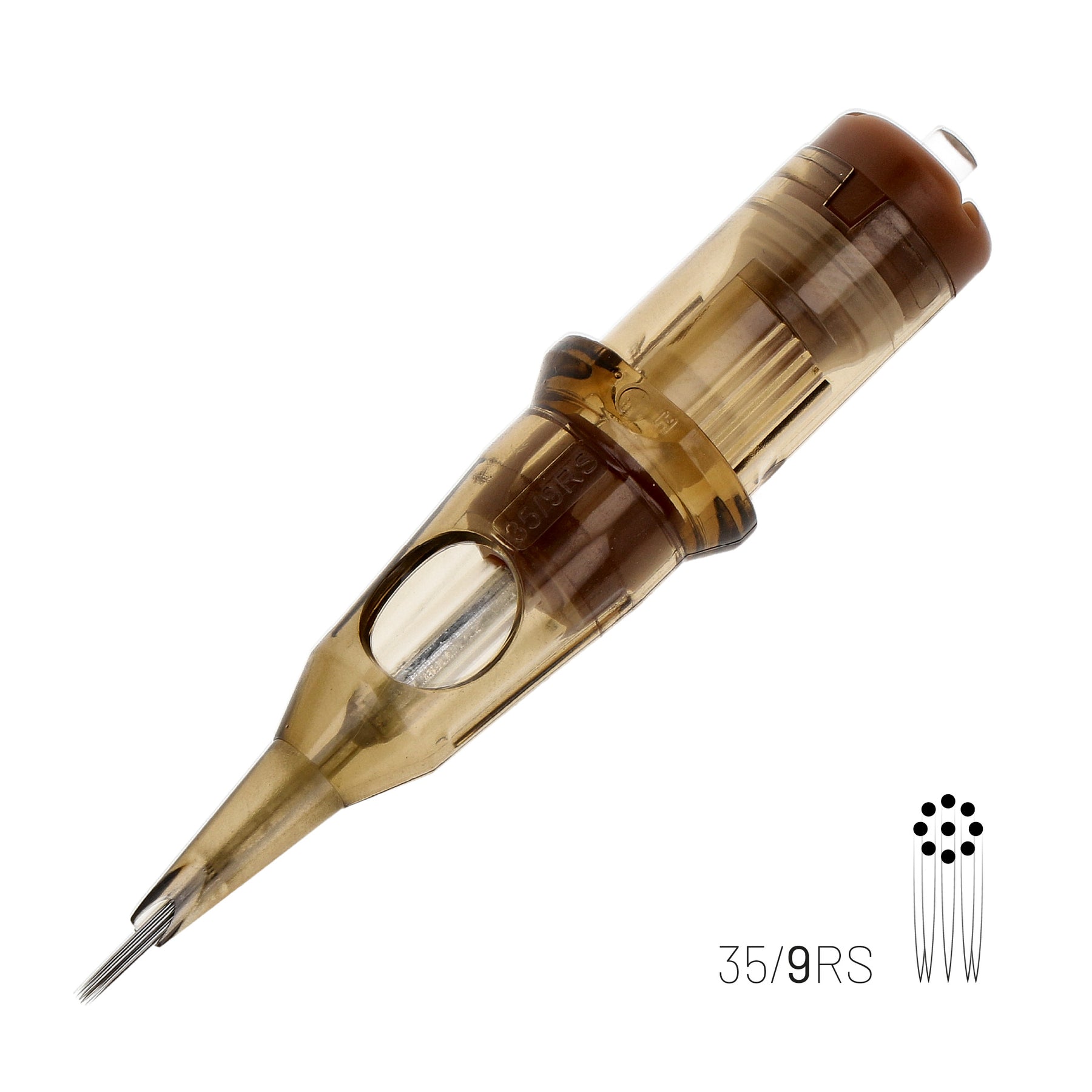 Kwadron Cartridge - Round Shaders #12 Long Taper 9 Round Shader #12 Long Taper - 35/9RSLT