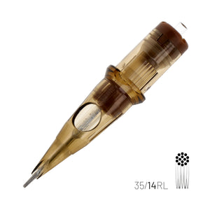 Kwadron Cartridge - Round Liners #12 Long Taper