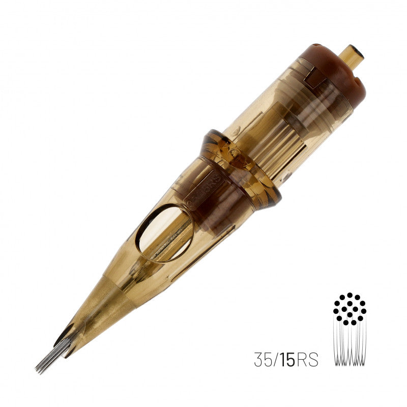 Kwadron Cartridge - Round Shaders #12 Long Taper 15 Round Shader #12 Long Taper - 35/15RSLT