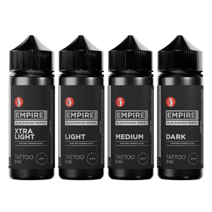 Empire Inks — Blackwash Series of 4 Bottles — Pick Size - Ultimate Tattoo Supply