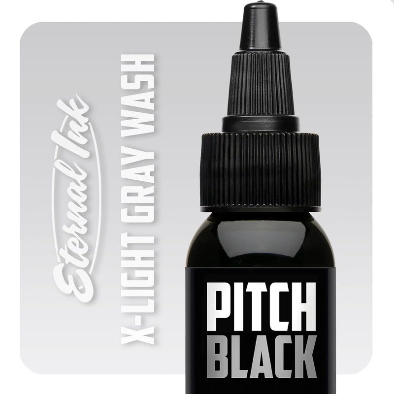 Pitch Black X-Light Gray Wash — Eternal Ink — Pick Size - Ultimate Tattoo Supply