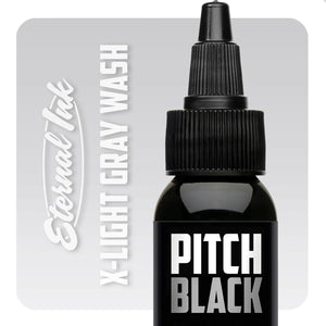 Pitch Black X-Light Gray Wash — Eternal Ink — Pick Size - Ultimate Tattoo Supply
