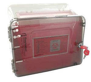 closed sharps cabinet