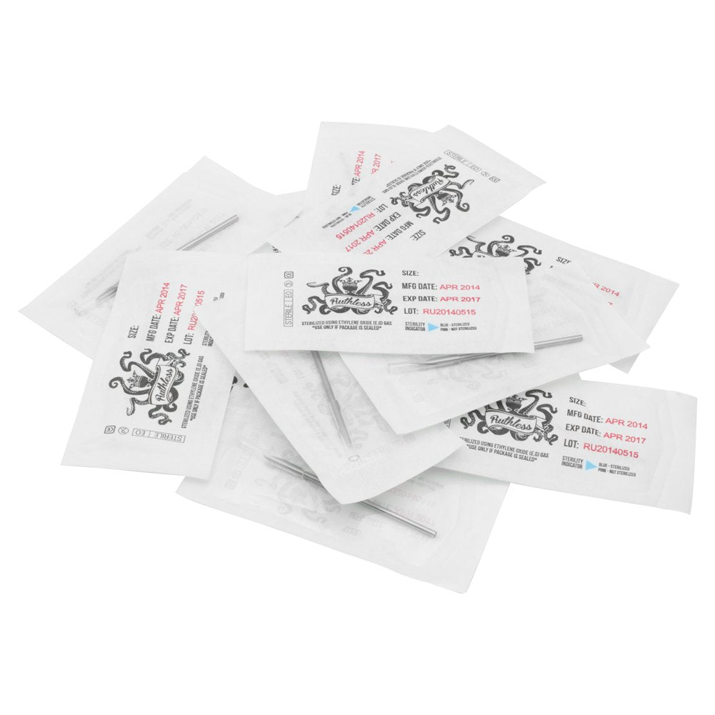 Ruthless Piercing Needles Box of 100 - Pick Size - Painful Pleasures