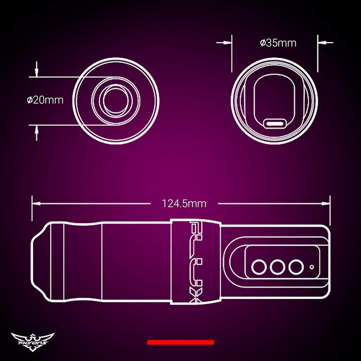 FK Irons FLUX Rotary Pen Machine w/ Powerbolt - Stealth - Ultimate Tattoo Supply