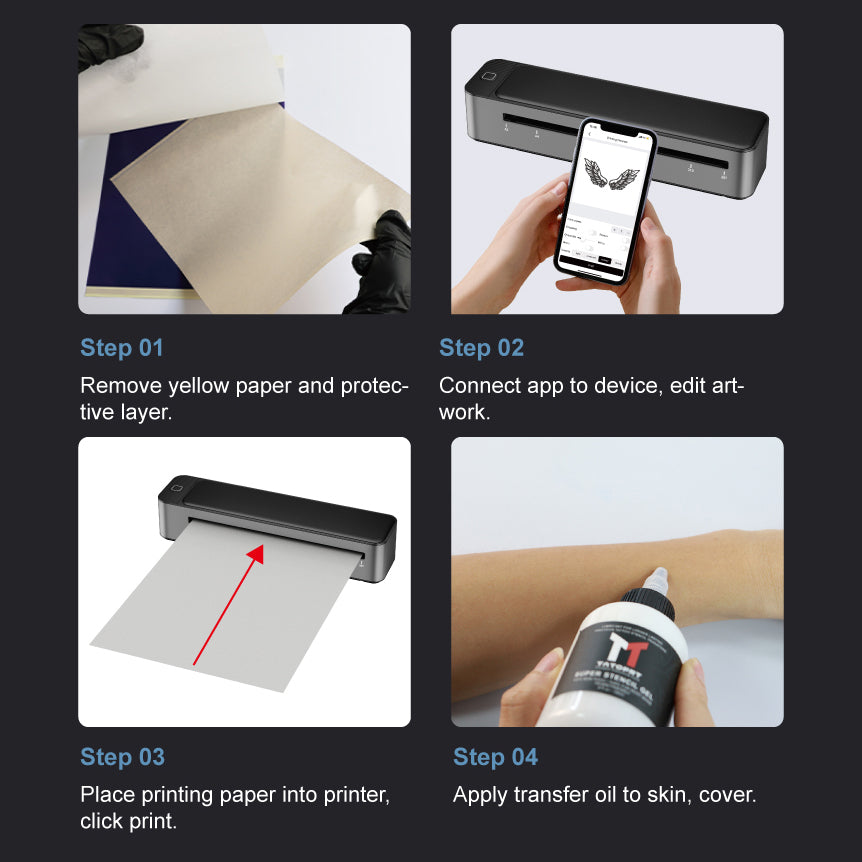 Saferly Bluetooth A3 Stencil Printer - Ultimate Tattoo Supply