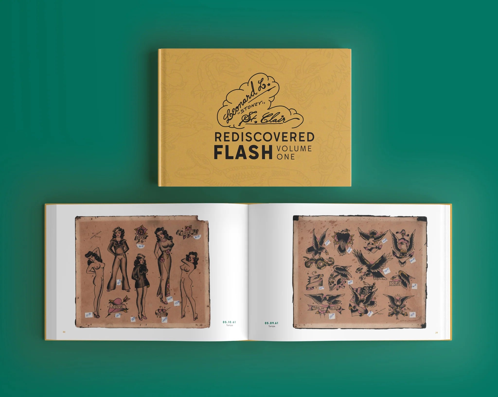 “Stoney” St. Clair Rediscovered Flash Volume 1 — Softcover Book - Ultimate Tattoo Supply