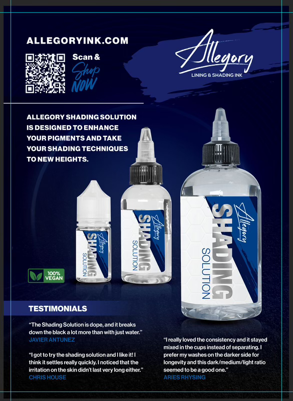 Shading Solution — Allegory Premium Tattoo Ink — Pick Size - Ultimate Tattoo Supply