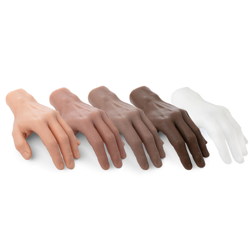 A Pound of Flesh Silicone Synthetic Hand with Wrist — Right or Left — Pick Skin Tone - Ultimate Tattoo Supply
