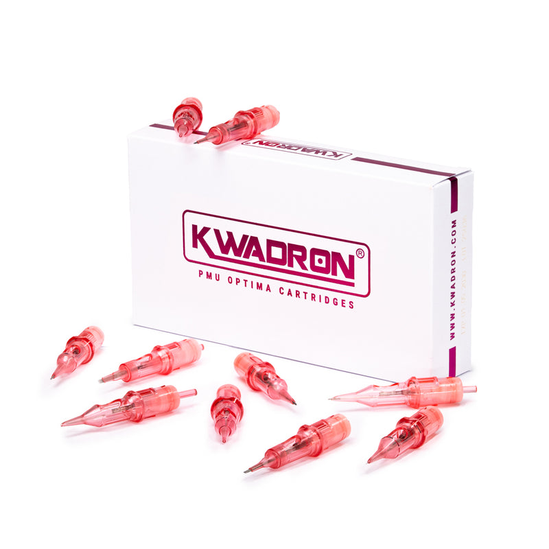 Kwadron Optima PMU Cartridge - 1 Round Liner 0.20mm Long Taper (20/1RLLT-OPT) - Ultimate Tattoo Supply