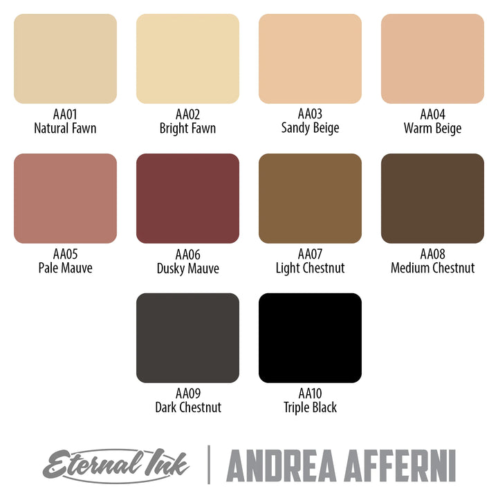 Eternal Tattoo Ink - Andrea Afferni Signature Series Portrait Set - Ultimate Tattoo Supply