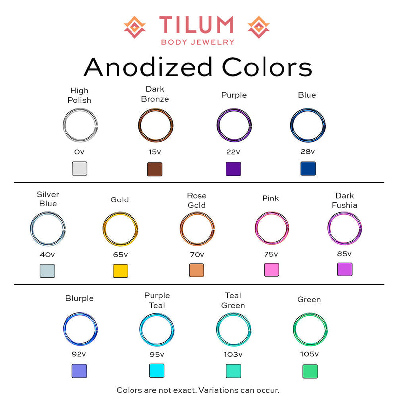 Tilum Titanium Pin Taper for Threadless Jewelry - Pick Size - Painful Pleasures