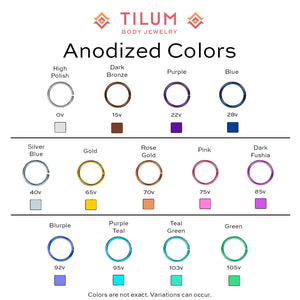 Tilum Titanium Pin Taper for Threadless Jewelry - Pick Size - Painful Pleasures