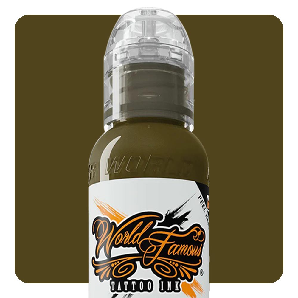 World Famous - Army Green - Ultimate Tattoo Supply