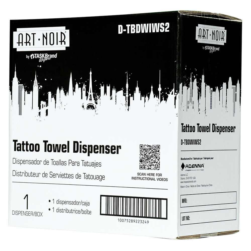 Art Noir Tattoo Towel Wall Dispenser - Ultimate Tattoo Supply