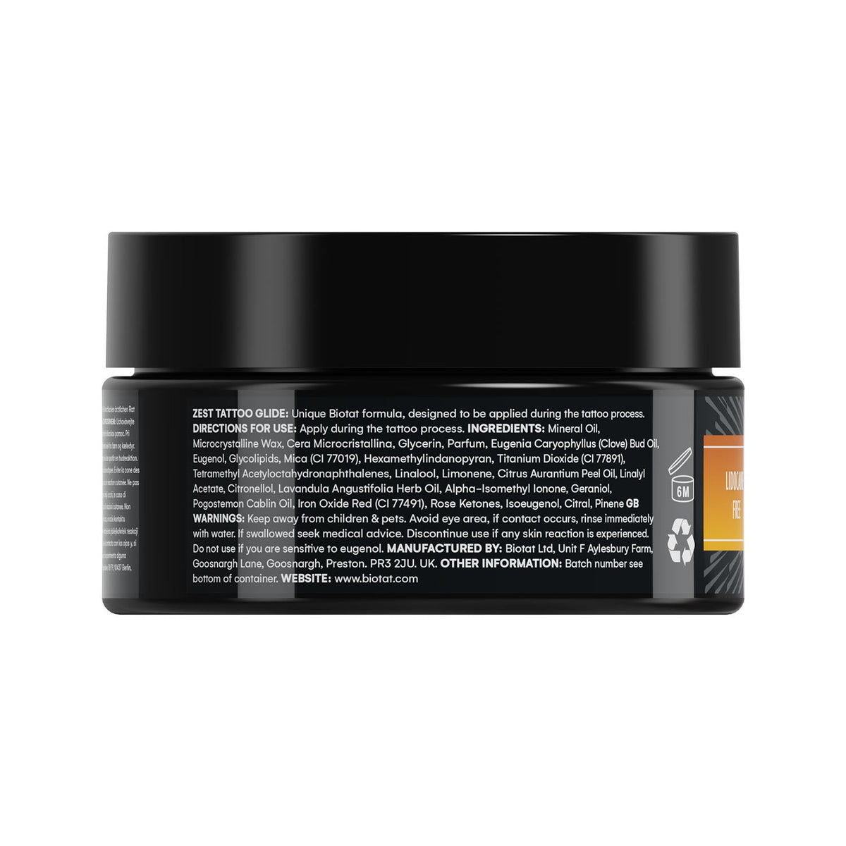 BIOTAT Numbing Tattoo Glide — Zest Orange — Pick Size
