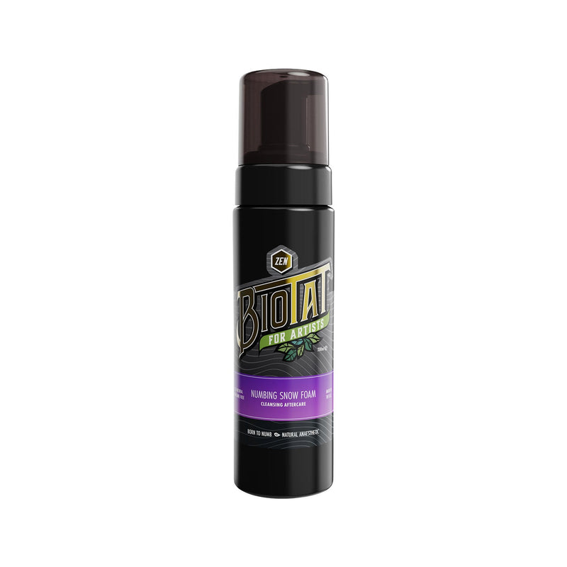 BIOTAT Numbing Snow Foam Aftercare Cleanser — Zen Fragrance — Pick Size 200ml