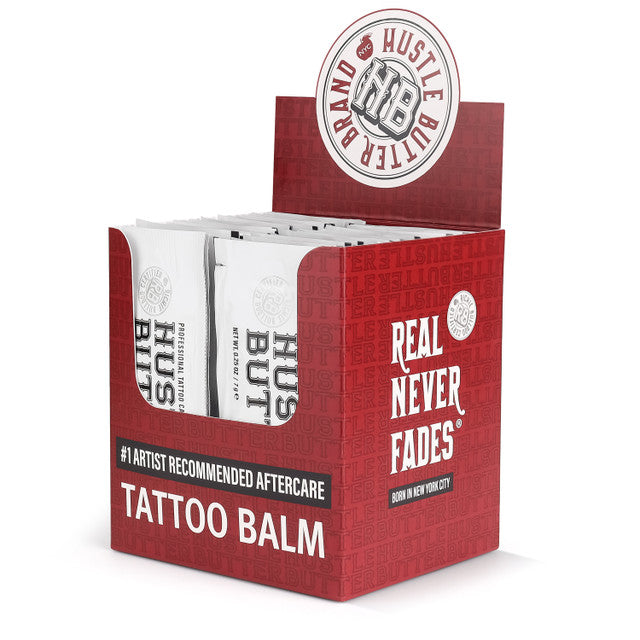 Hustle Butter Deluxe Tattoo Aftercare  — 0.25oz Sample Packets — Single or Case of 50 - Ultimate Tattoo SupplyHustle Butter Deluxe Tattoo Aftercare  — 0.25oz Sample Packets — Single or Case of 50